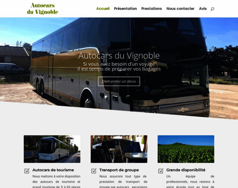 Autocarsduvignoble.com thumbnail