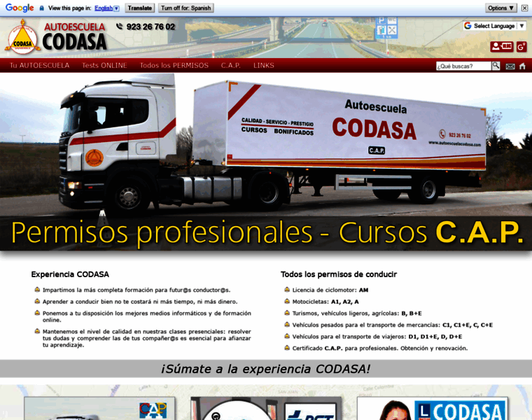 Autoescuelacodasa.com thumbnail