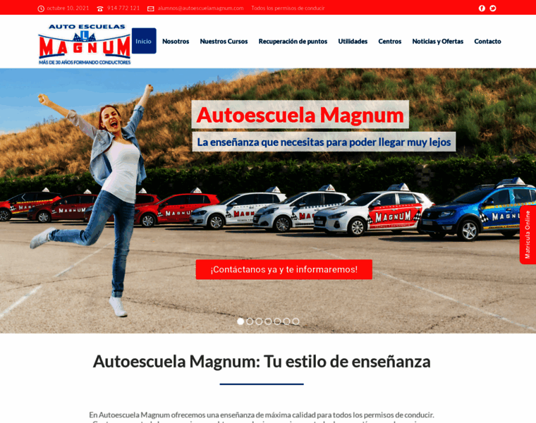 Autoescuelamagnum.com thumbnail
