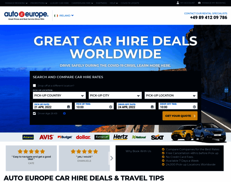 Autoeurope.ie thumbnail