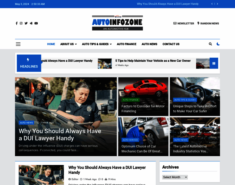 Autoinfozone.com thumbnail