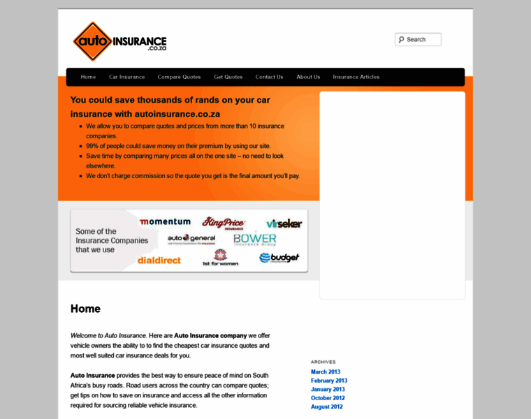 Autoinsurance.co.za thumbnail