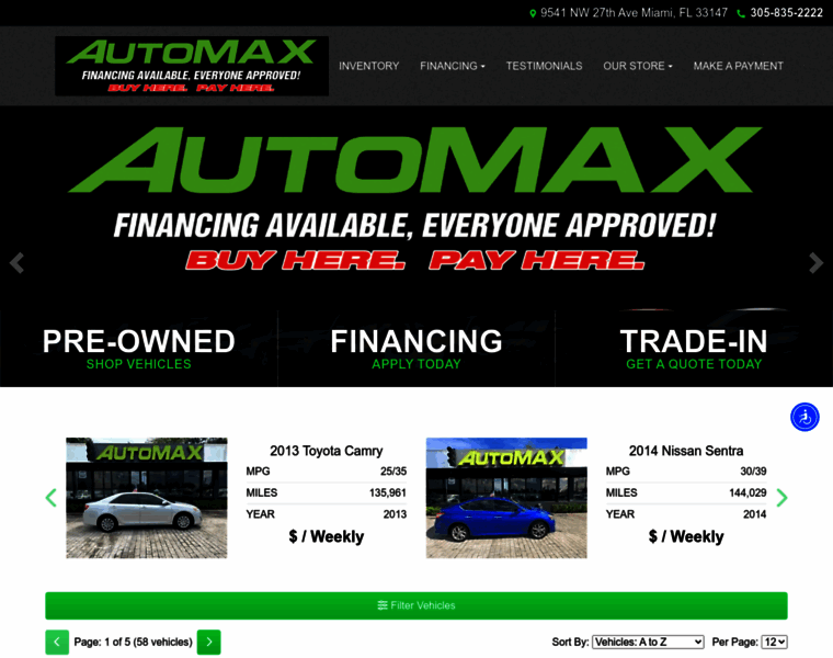 Automaxmiami.com thumbnail