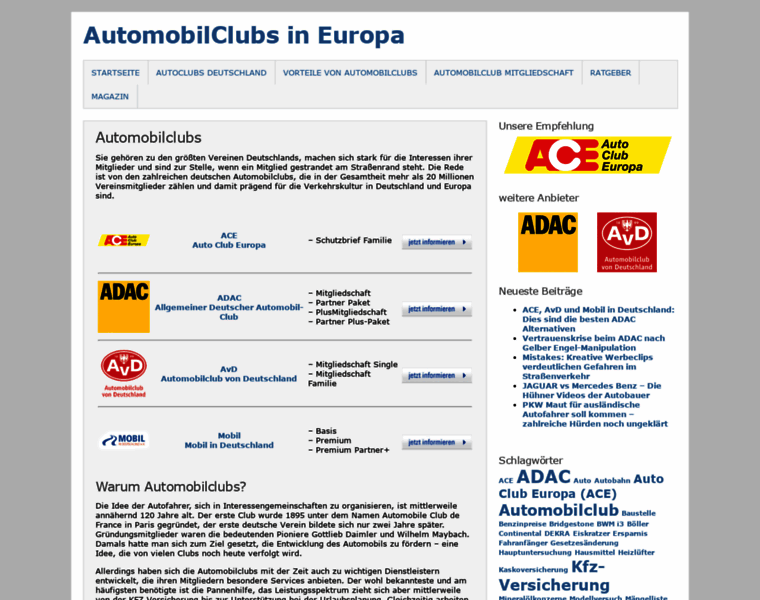 Automobilclubs.org thumbnail