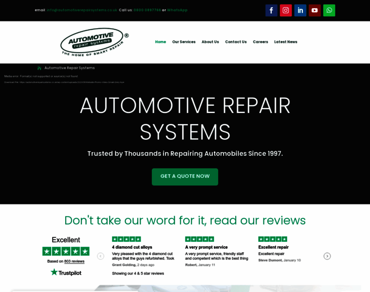 Automotiverepairsystems.co.uk thumbnail