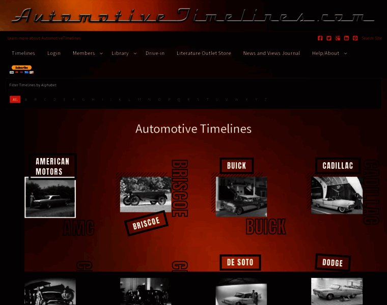 Automotivetimelines.com thumbnail