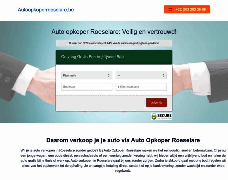 Autoopkoperroeselare.be thumbnail