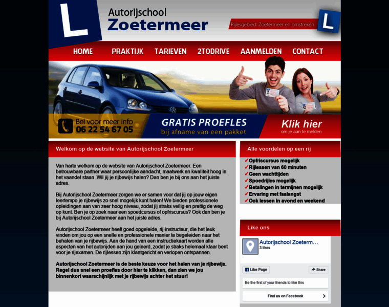 Autorijschoolzoetermeer.nl thumbnail