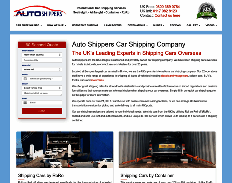 Autoshippers.co.uk thumbnail