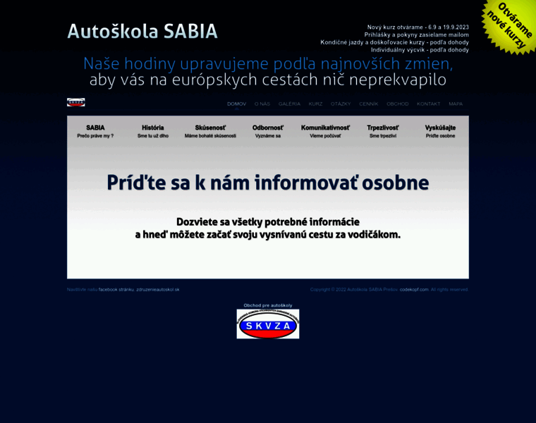 Autoskola-sabia.sk thumbnail