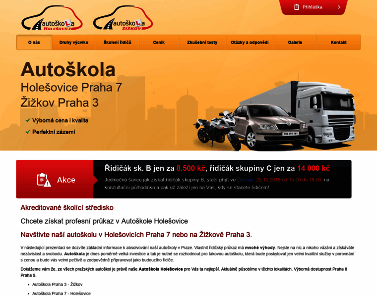 Autoskolaholesovice.cz thumbnail