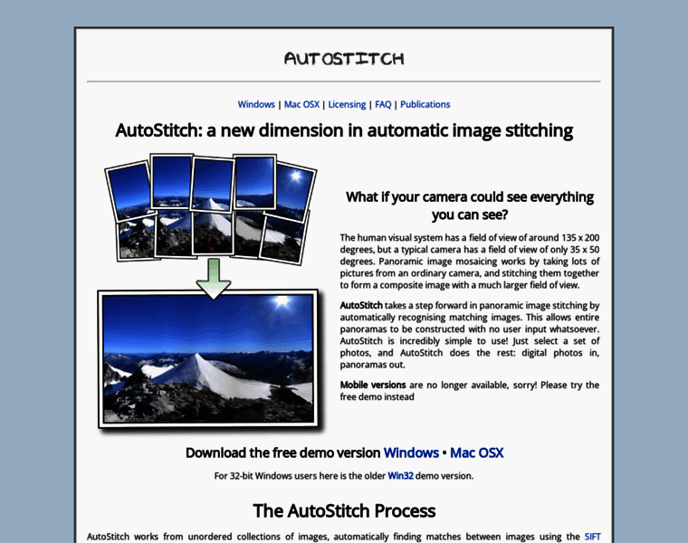 Autostitch.net thumbnail