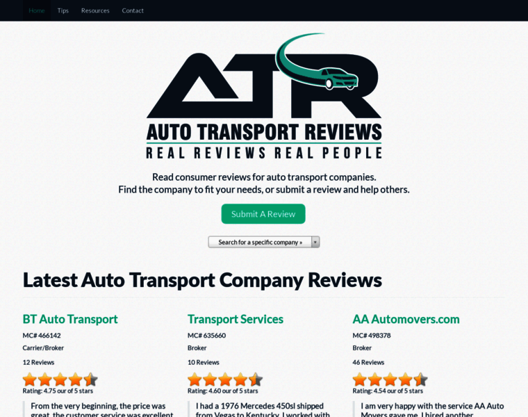 Autotransportreviews.com thumbnail