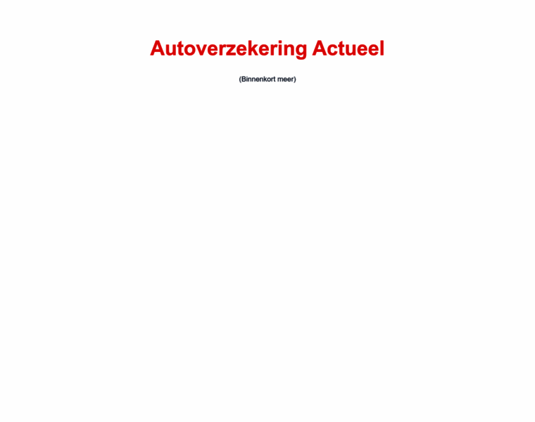 Autoverzekering-actueel.nl thumbnail