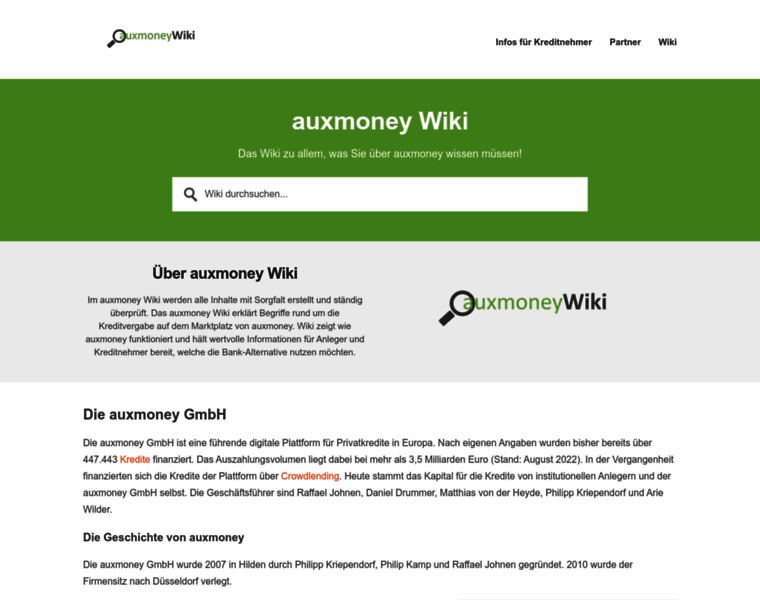 Auxmoney-wiki.de thumbnail