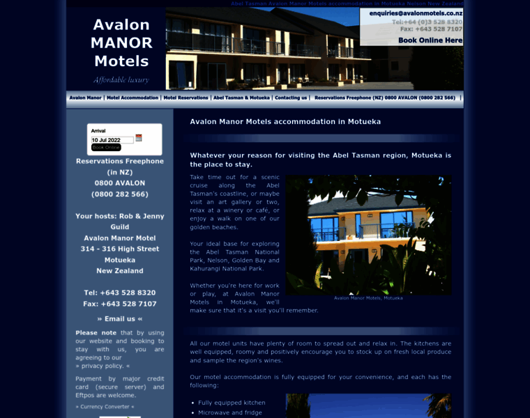 Avalonmotels.co.nz thumbnail