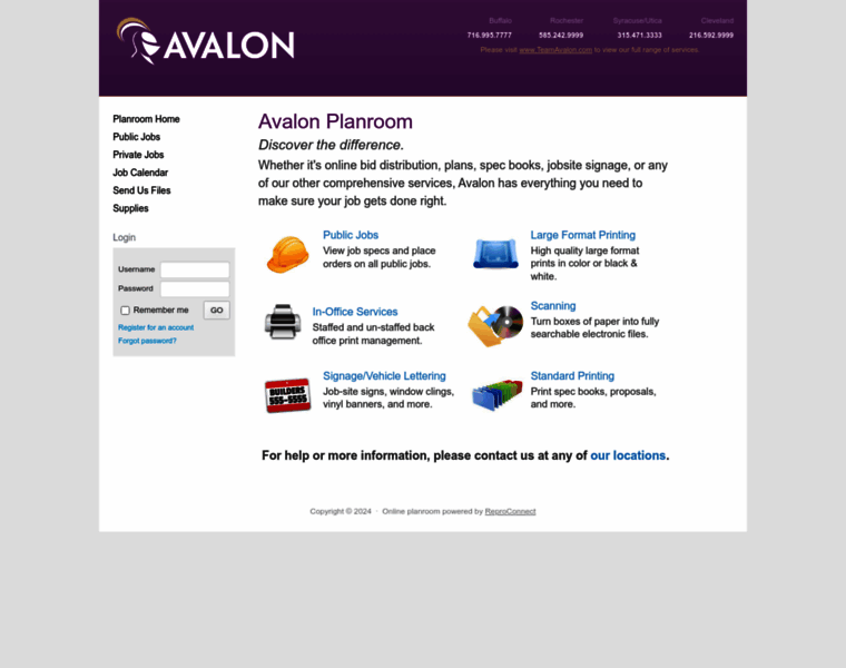 Avalonroch-planroom.com thumbnail