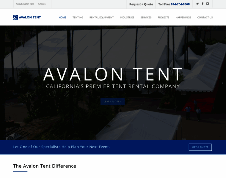 Avalontent.com thumbnail