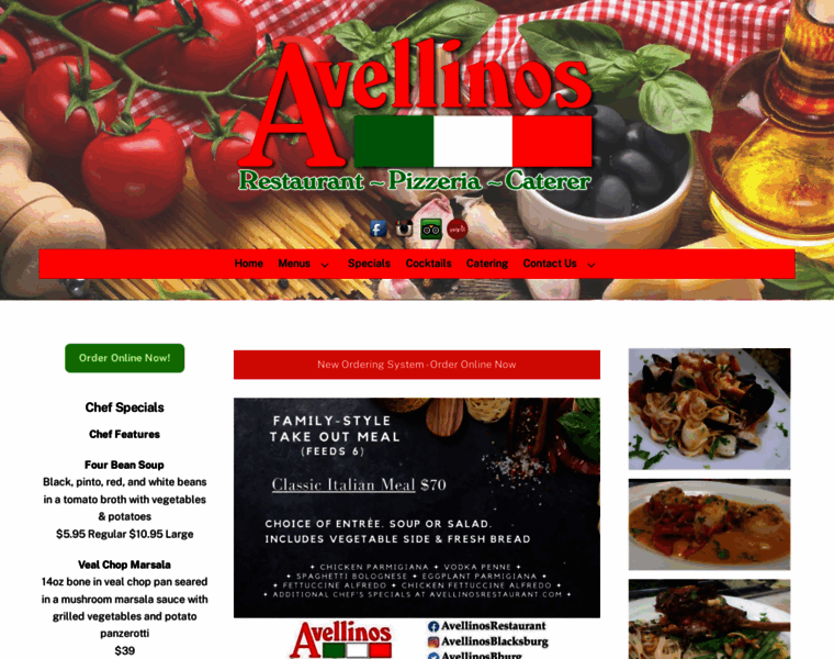 Avellinosrestaurant.com thumbnail