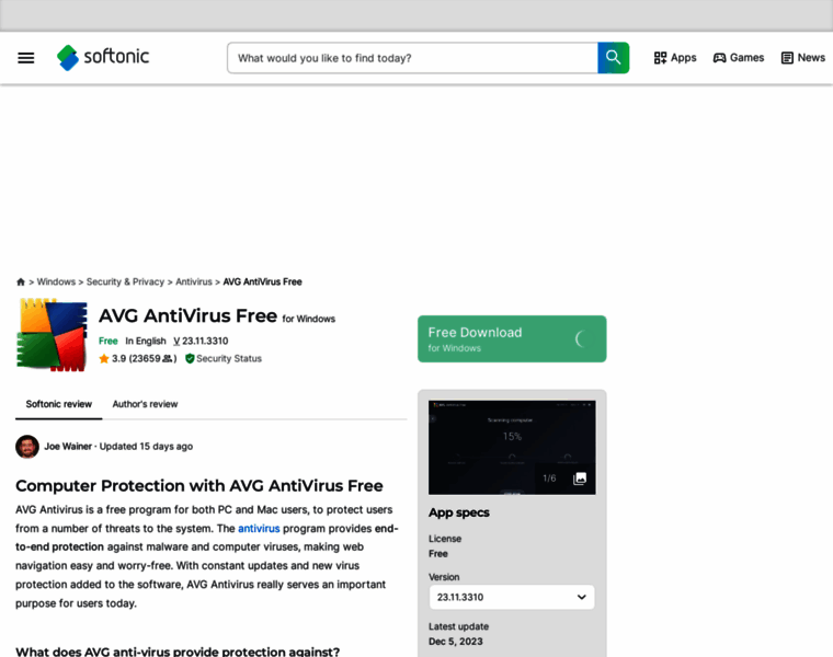 Avg-anti-virus.en.softonic.com thumbnail