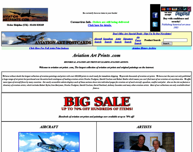 Aviationartprints.com thumbnail