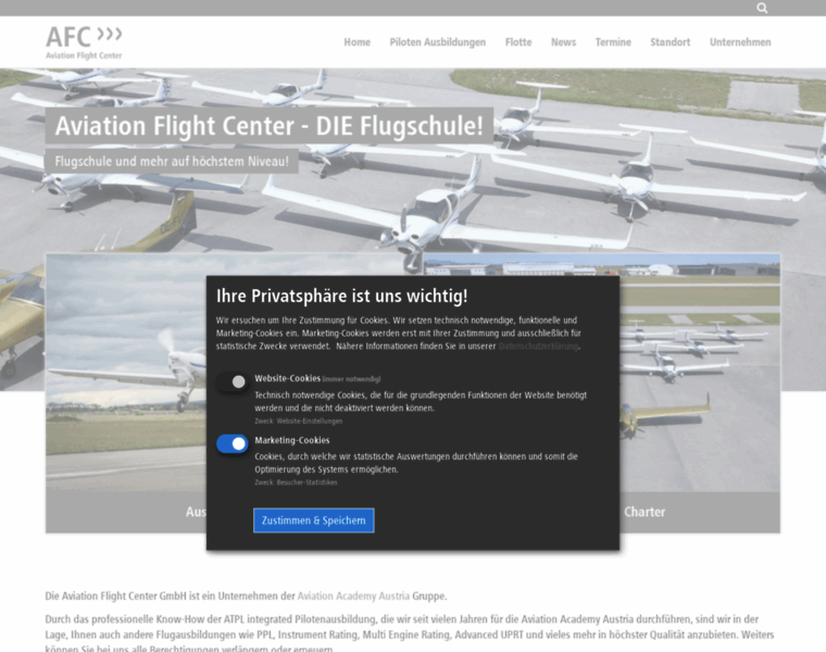 Aviationflightcenter.at thumbnail