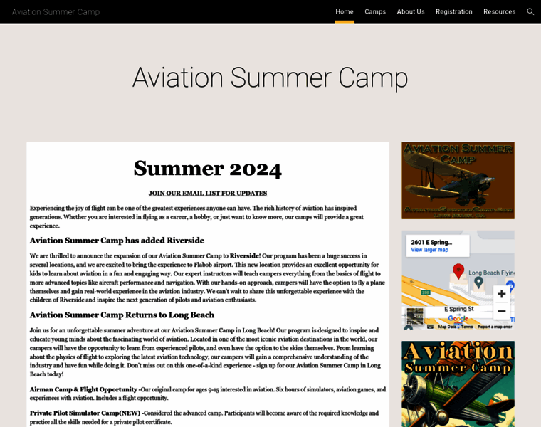Aviationsummercamp.com thumbnail