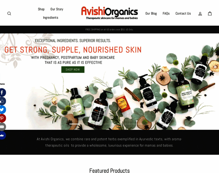 Avishiorganics.com thumbnail