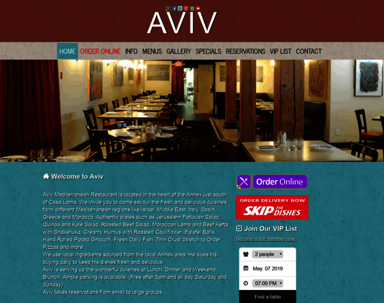 Avivrestaurant.ca thumbnail