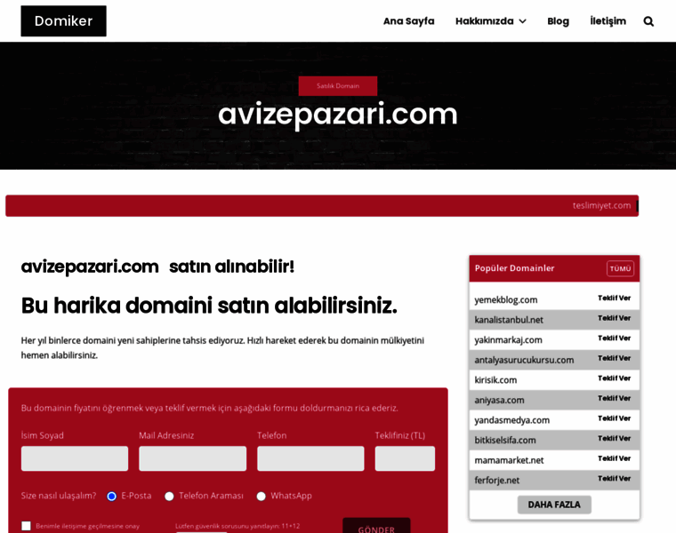 Avizepazari.com thumbnail