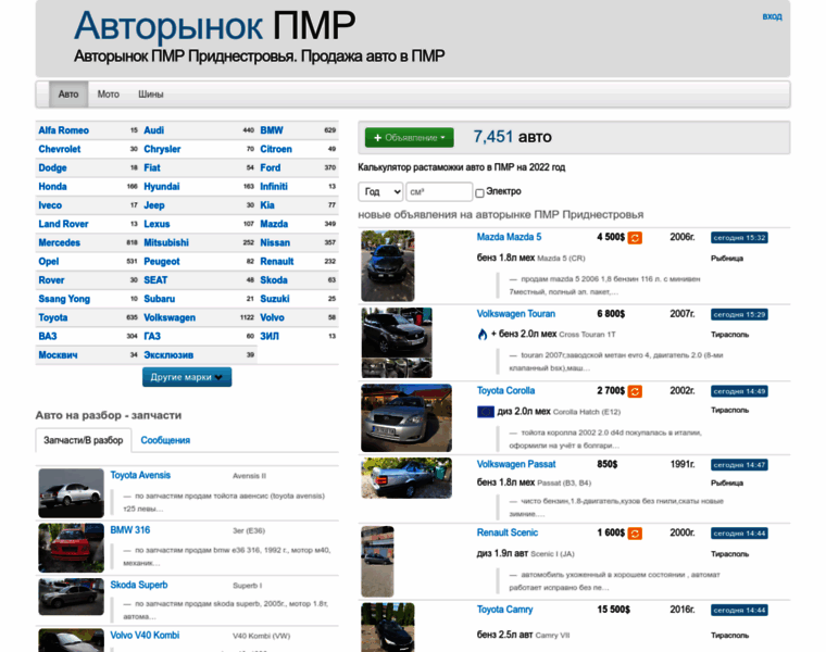 Avtorynokpmr.ru thumbnail