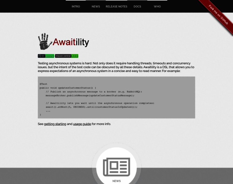 Awaitility.org thumbnail Awaitility.org thumbnail