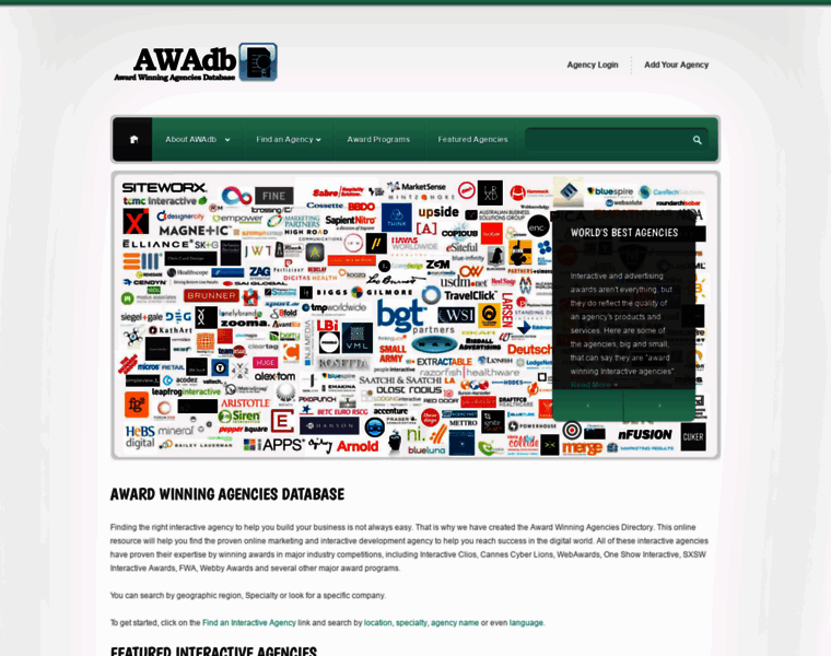 Awardwinningadvertisingagencies.com thumbnail