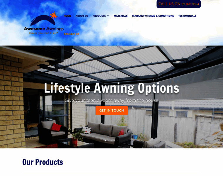 Awesomeawnings.co.nz thumbnail