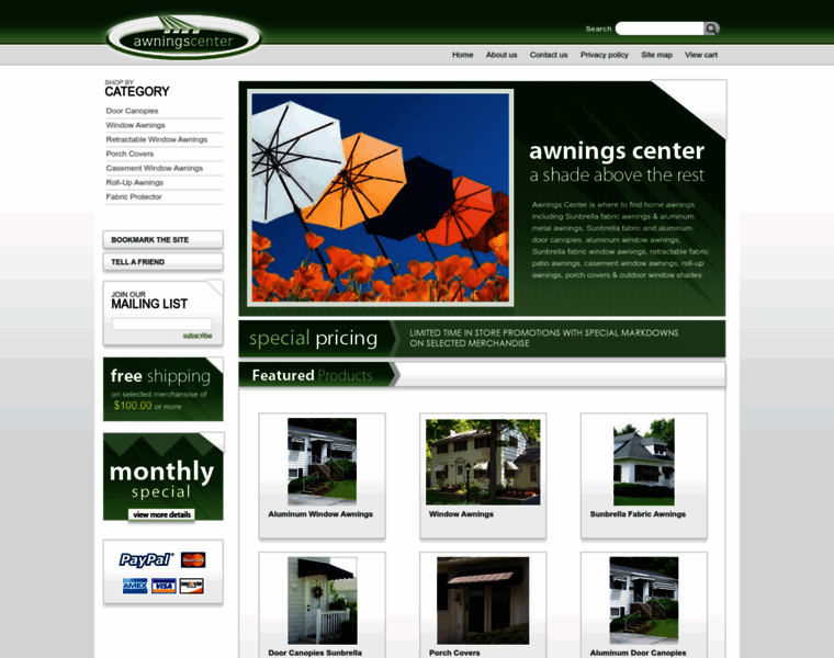 Awningscenter.com thumbnail