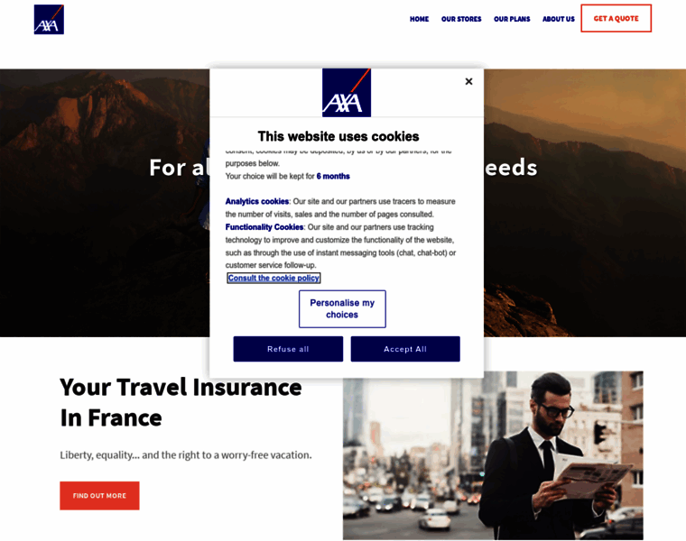 Axa-travel-insurance.com thumbnail