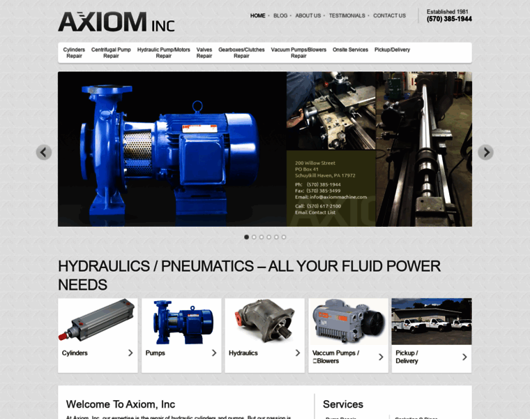 Axiomhydraulics.com thumbnail