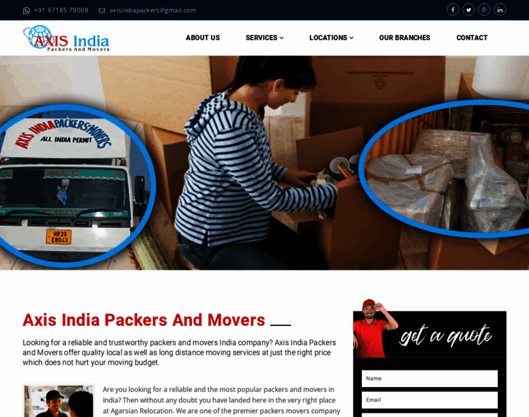 Axisindiapackers.com thumbnail