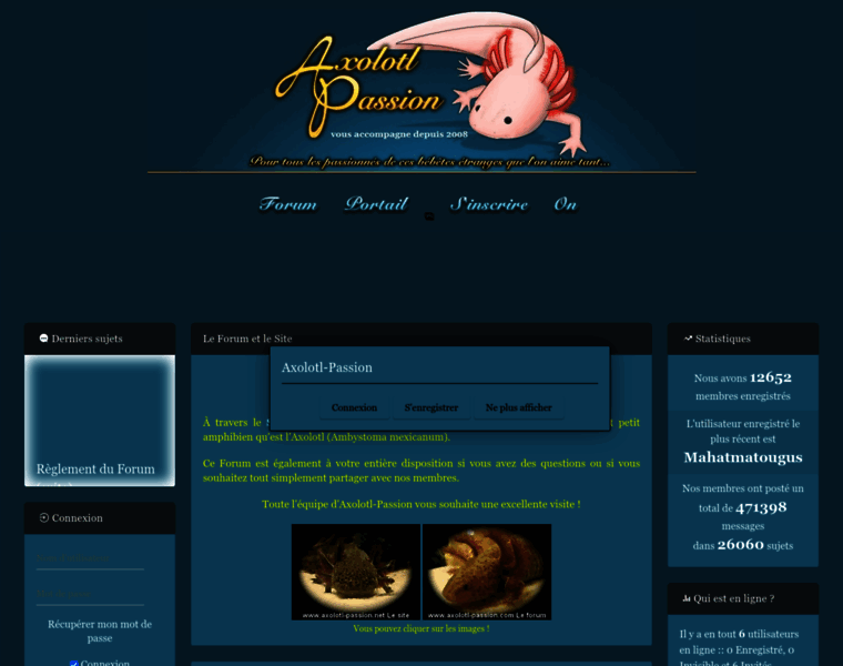 Axolotl-passion.com thumbnail
