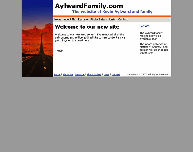 Aylwardfamily.com thumbnail