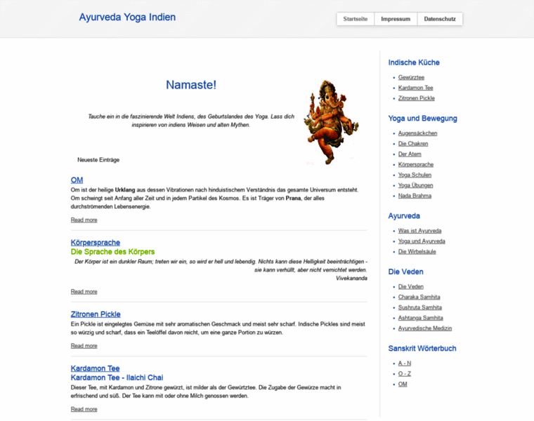 Ayurveda-yoga-indien.de thumbnail