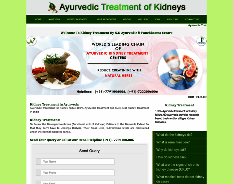Ayurvedakidney.info thumbnail
