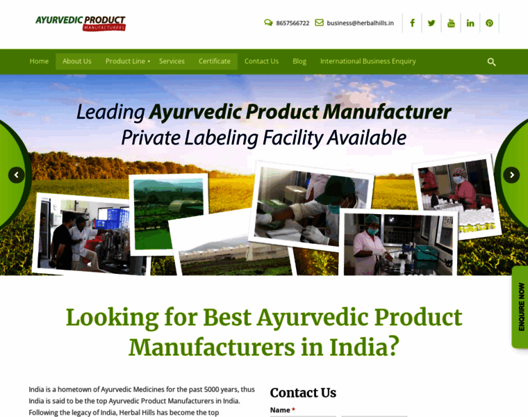 Ayurvedicproductmanufacturers.com thumbnail