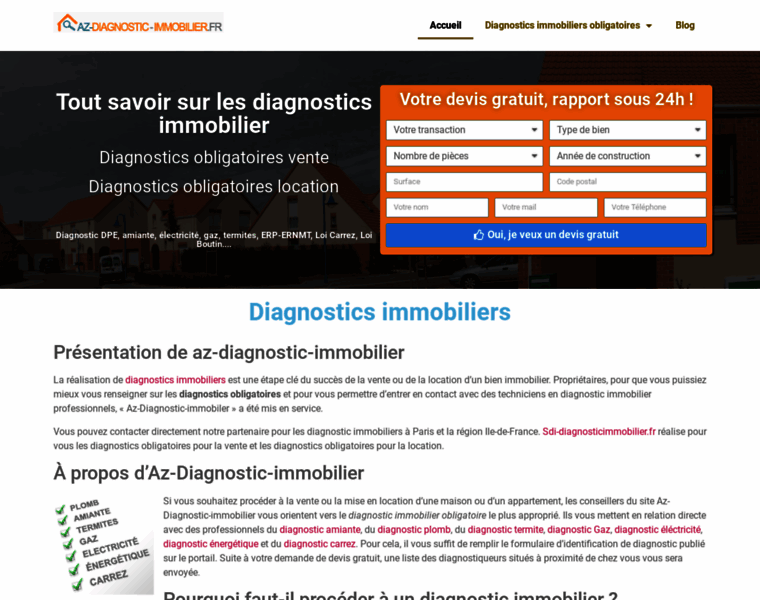 Az-diagnostic-immobilier.fr thumbnail