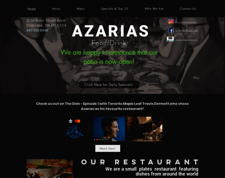 Azariasrestaurant.com thumbnail