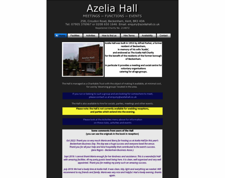 Azeliahall.co.uk thumbnail