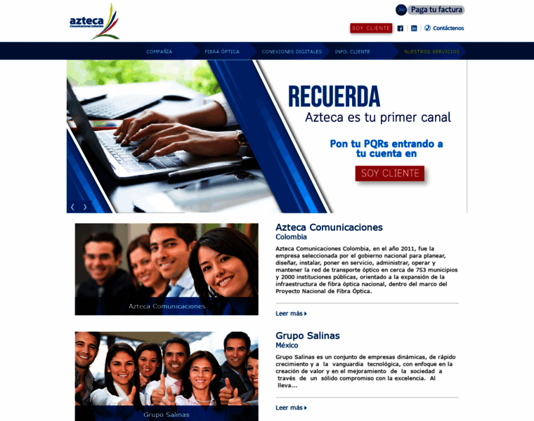 Aztecacomunicaciones.com thumbnail
