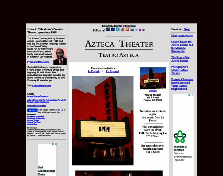 Aztecatheater.com thumbnail