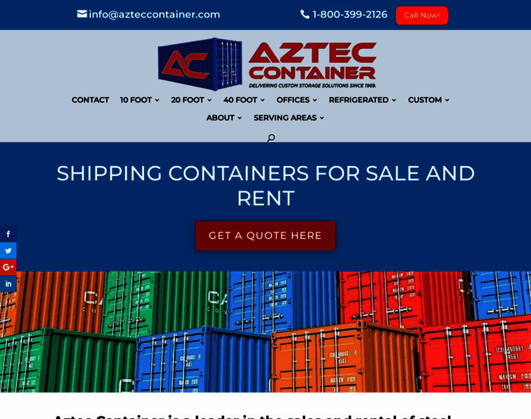 Azteccontainer.com thumbnail