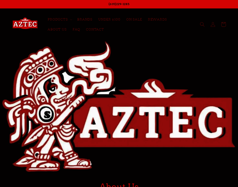Aztecsmokeshop.com thumbnail